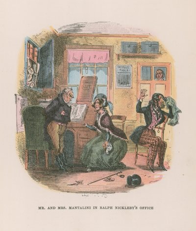 Illustration for Nicholas Nickleby by Hablot Knight Browne